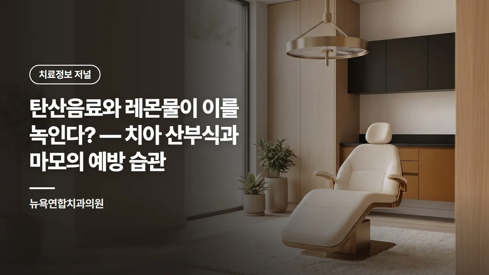 탄산음료와 레몬물이 이를 녹인다? — 치아 산부식과 마모의 예방 습관